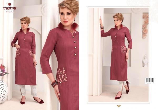 Vastra Moda Pearl 1-Cotton-Blended-With-Embroidery-Kurti